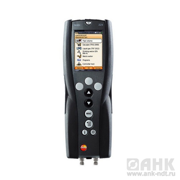 testo 324 базовый комплект — система тестирования газовых и гидравлических трубопроводов
