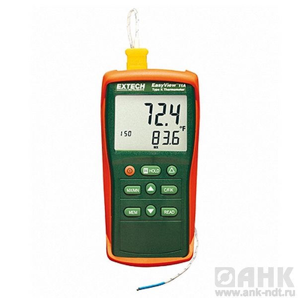 Термометр Extech EA11A EasyView на 1300°С с термопарой типа К и регистрацией данных