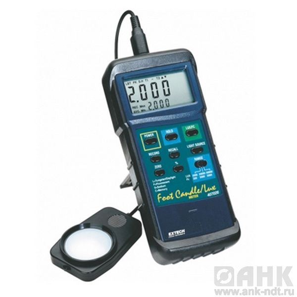Измеритель освещенности для работы в тяжелых условиях, с ПК интерфейсом Extech 407026