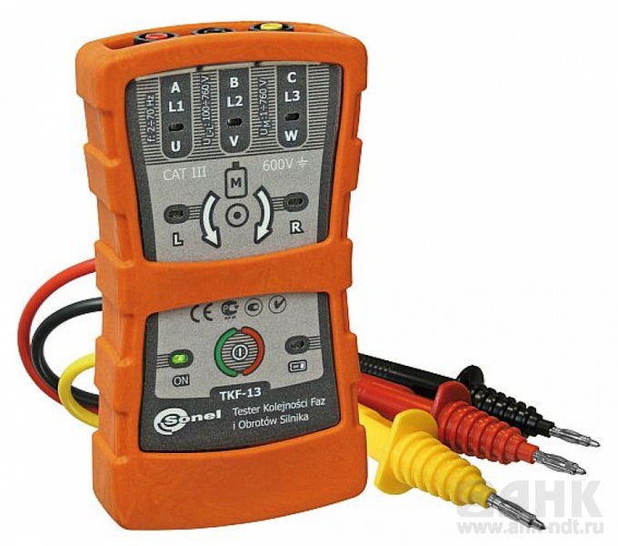 TKF-13 — указатель правильности чередования фаз и направления вращения электродвигателей