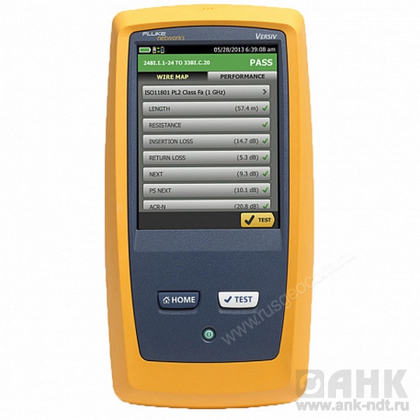 Основной блок кабельного анализатора Fluke Networks VERSIV-M INTL