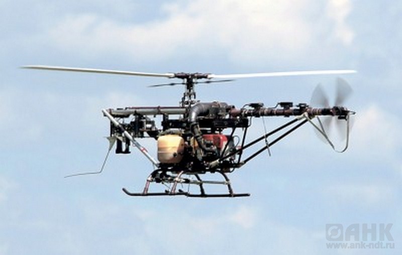 Беспилотный вертолёт ВОРОН-120 с детектором метана ДЛС-БПЛА ALMA G4 UAV