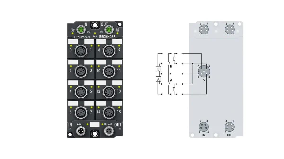 Блок EtherCAT Beckhoff EP2349-0022