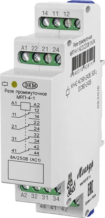 Реле МЕАНДР МРП-4-1 ACDC110В УХЛ4