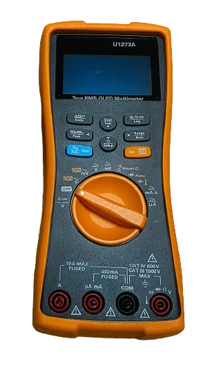 Цифровой мультиметр с OLED-дисплеем, пыле- и влагозащищенный корпус Keysight U1273A