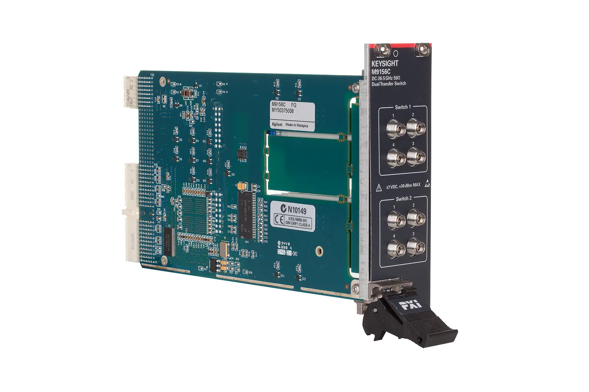 Коммутатор SPDT коаксиальный сдвоенный в формате PXI Hybrid Keysight M9155CH40