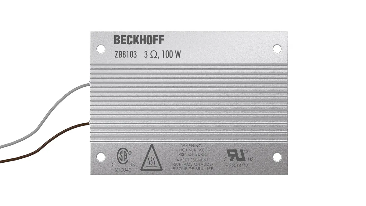 Внешний тормозной резистор Beckhoff ZB8103
