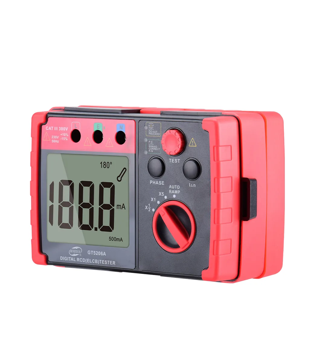 Цифровой тестер УЗО (Elcb) BENETECH Tester GT5206A