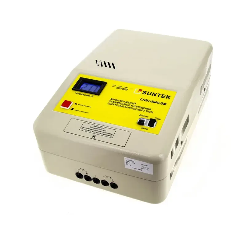 Стабилизатор напряжения SUNTEK 5000 ВА ЭМ