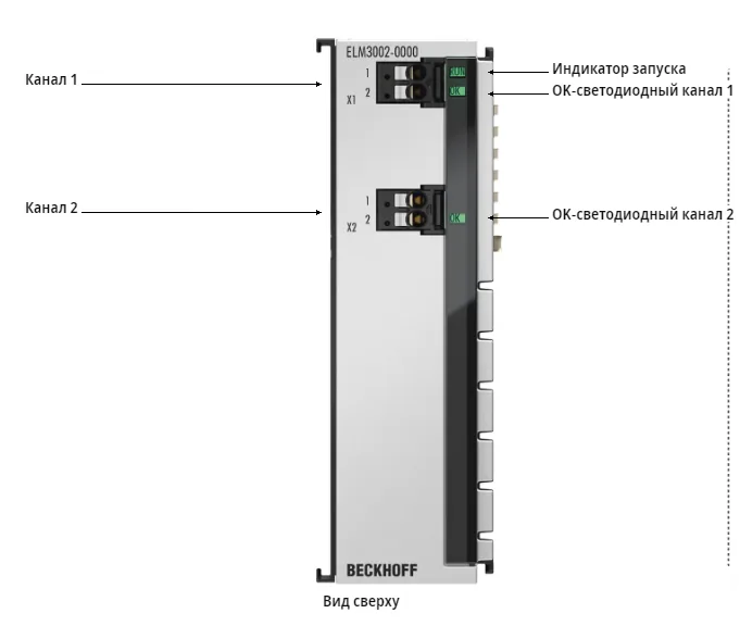 Терминал EtherCAT Beckhoff ELM3002-0000