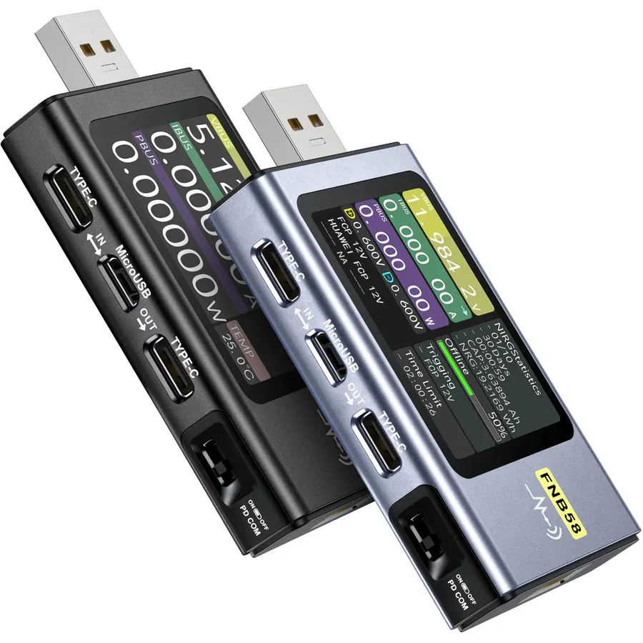 USB-тестер быстрой зарядки FNIRSI® FNB58