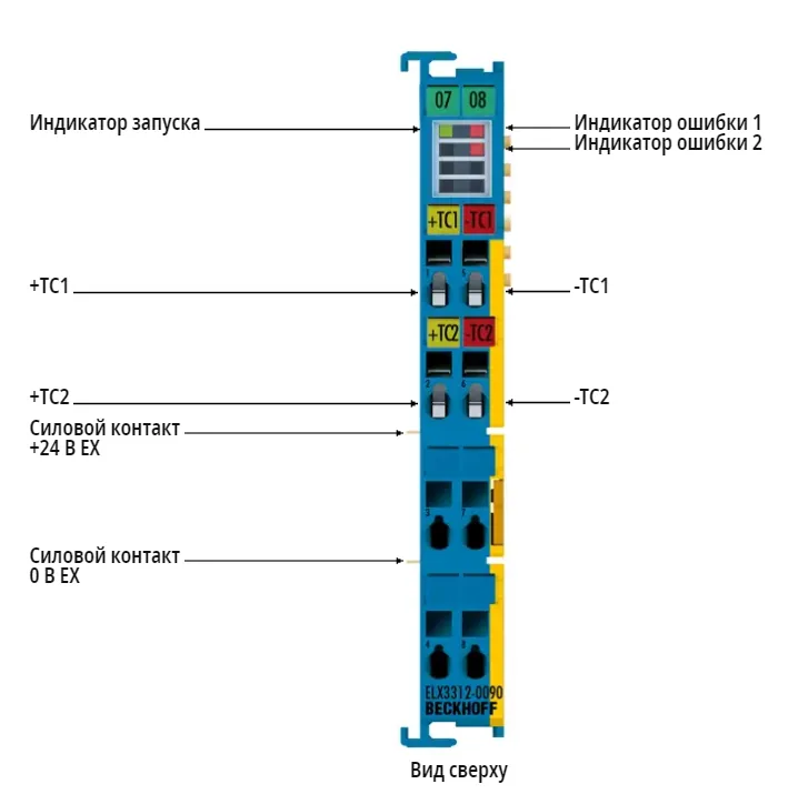 Терминал EtherCAT Beckhoff ELX3312-0090