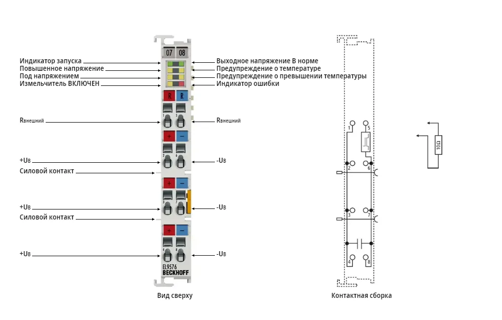 Клемма EtherCAT Beckhoff EL9576